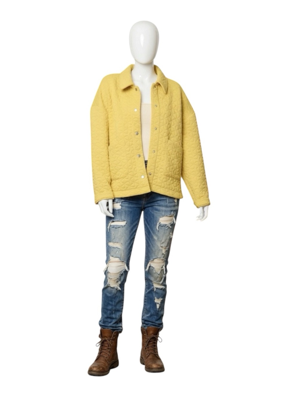 NEW IN Quilted pattern light weight fall jacket S M L